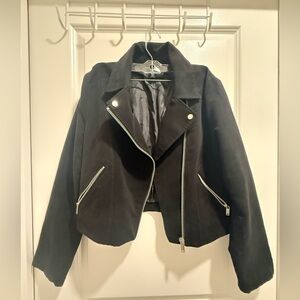 H&M Faux Suede Biker Jacket